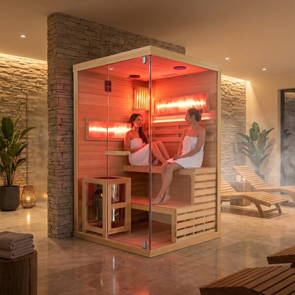 BPS-koupelny Finská sauna Lark 1-WD 120x120, 2 osoby