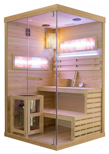 BPS-koupelny Finská sauna Lark 1-WD 120x120, 2 osoby