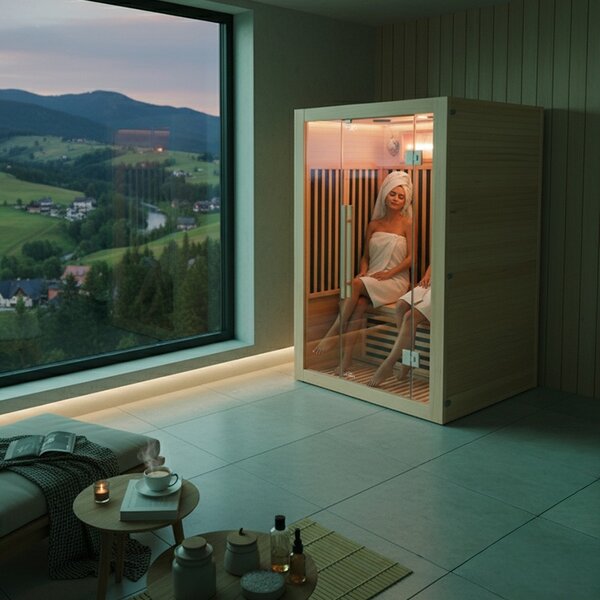 BPS-koupelny Infrasauna Alta 2-CRB 120x105, 2-3 osoby