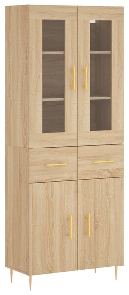 Skříň highboard dub sonoma 69,5 x 34 x 180 cm kompozitní dřevo 3198524