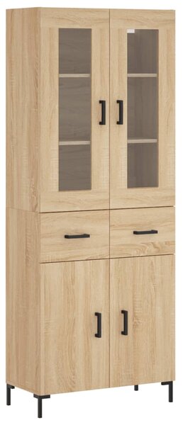 Skříň highboard dub sonoma 69,5 x 34 x 180 cm kompozitní dřevo 3198532