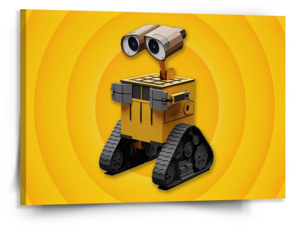 Sablio Obraz Wall-E robot Žlutý - 150x110 cm