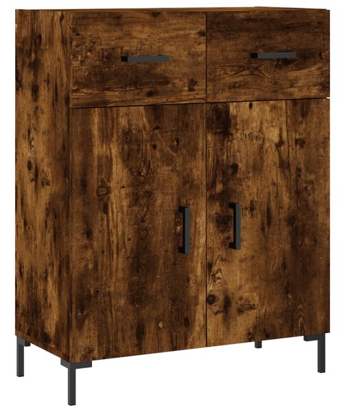 Skříň highboard kouřový dub 69,5 x 34 x 180 cm kompozitní dřevo 3198534
