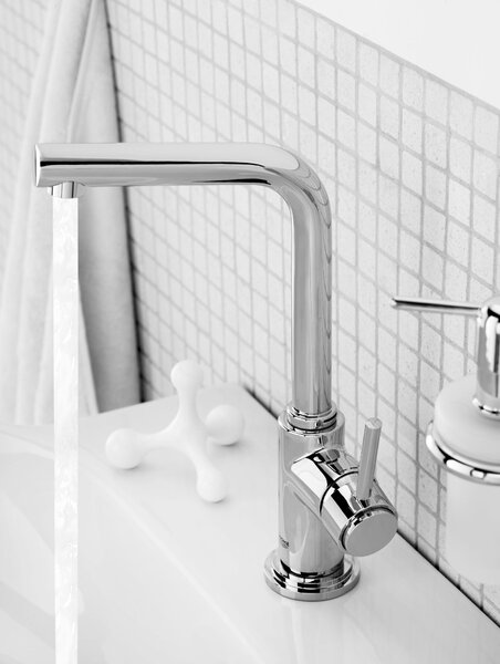 GROHE Atrio - Páková umyvadlová baterie DN15, Velikost L, Chrom 32129001