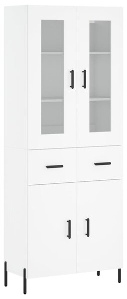 Skříň highboard bílá 69,5 x 34 x 180 cm kompozitní dřevo 3198537
