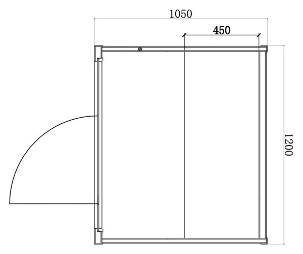 BPS-koupelny Finská sauna KEMI1 120x105, 1-2 osoby