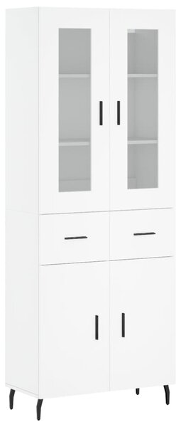 Skříň highboard bílá 69,5 x 34 x 180 cm kompozitní dřevo 3198545