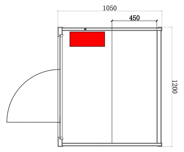 BPS-koupelny Finská sauna KEMI1 120x105, 1-2 osoby