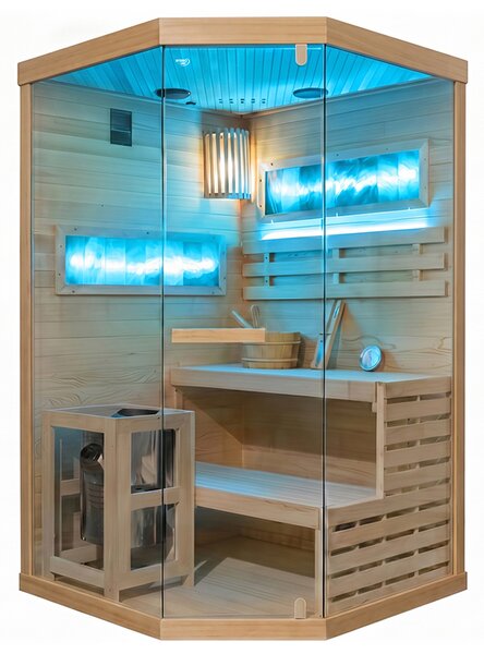 BPS-koupelny Finská sauna LARK2 WD 120x120, 2 osoby