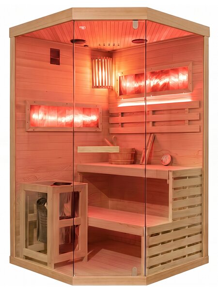 BPS-koupelny Finská sauna LARK2 WD 120x120, 2 osoby