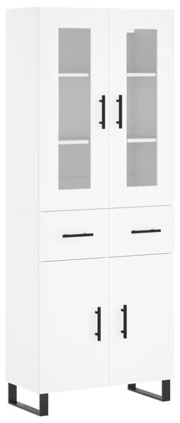 Skříň highboard bílá 69,5 x 34 x 180 cm kompozitní dřevo 3198553