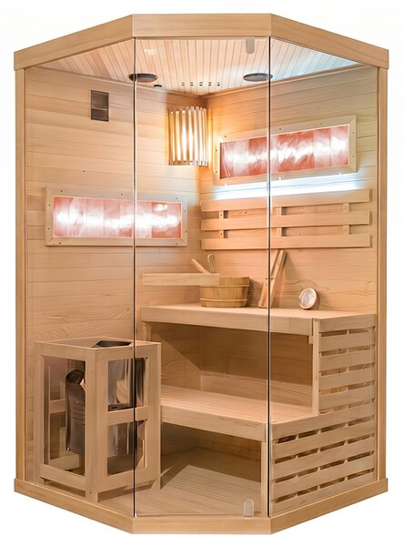 BPS-koupelny Finská sauna LARK2 WD 120x120, 2 osoby
