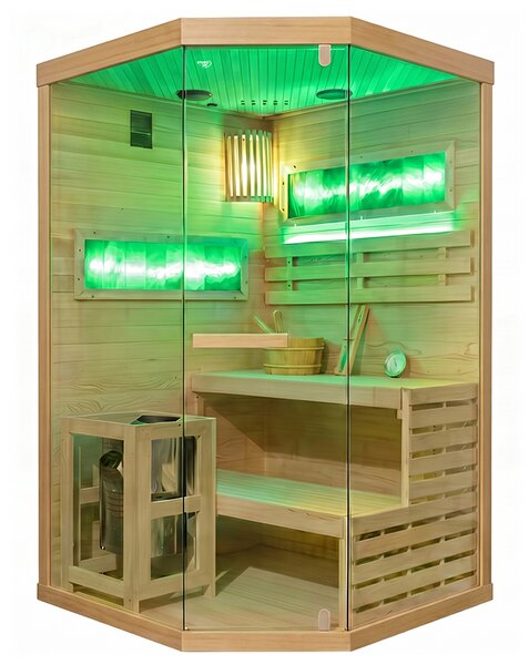 BPS-koupelny Finská sauna LARK2 WD 120x120, 2 osoby