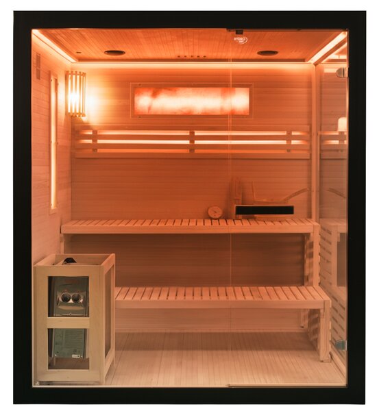 BPS-koupelny Finská sauna FORSA2 BL 150x140, 3 osoby