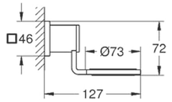 GROHE Allure - Držák, Chrom 40278000
