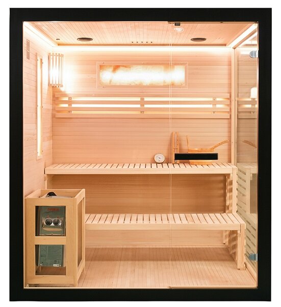 BPS-koupelny Finská sauna FORSA2 BL 150x140, 3 osoby