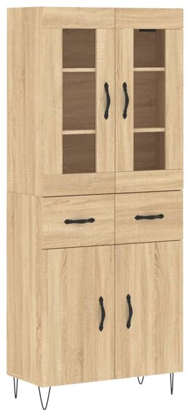 Skříň highboard dub sonoma 69,5 x 34 x 180 cm kompozitní dřevo 3198564