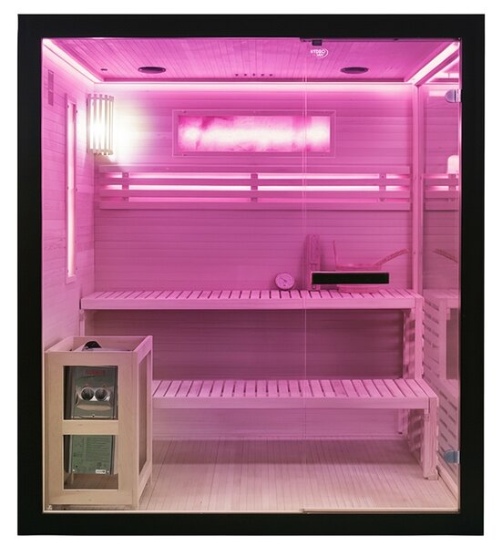 BPS-koupelny Finská sauna FORSA2 BL 150x140, 3 osoby