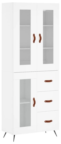 Skříň highboard bílá 69,5 x 34 x 180 cm kompozitní dřevo 3198569