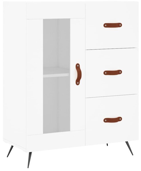 Skříň highboard bílá 69,5 x 34 x 180 cm kompozitní dřevo 3198569