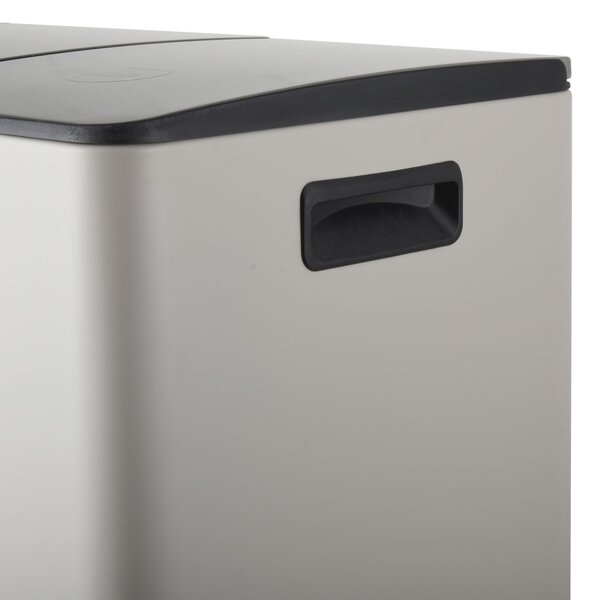 Spirella pedálový odpadkový koš na tříděný odpad ALIYA, matná Taupe, ocel, 2 x 20 L