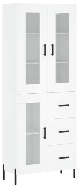 Skříň highboard bílá 69,5 x 34 x 180 cm kompozitní dřevo 3198601