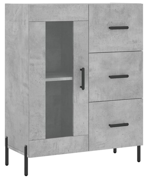 Skříň highboard betonově šedá 69,5x34x180 cm kompozitní dřevo 3198605