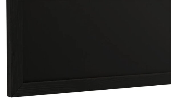 Černá křídová tabule 120×60 cm – ČERNÝ dřevěný rám ECO, TB126BK_ECO