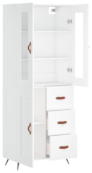 Skříň highboard bílá 69,5 x 34 x 180 cm kompozitní dřevo 3198633