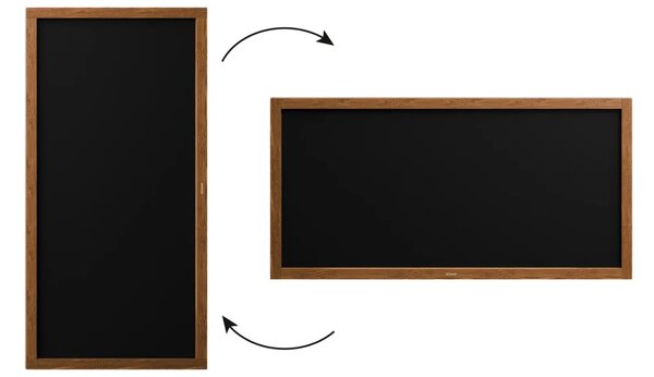 Allboards tabule černá křídová v dřevěném rámu 120x60 cm, TB126