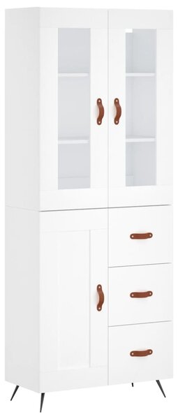 Skříň highboard bílá 69,5 x 34 x 180 cm kompozitní dřevo 3198633