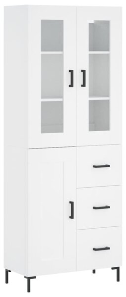 Skříň highboard bílá 69,5 x 34 x 180 cm kompozitní dřevo 3198657