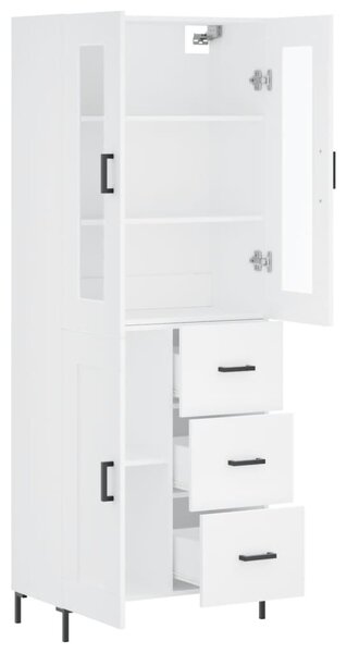 Skříň highboard bílá 69,5 x 34 x 180 cm kompozitní dřevo 3198657