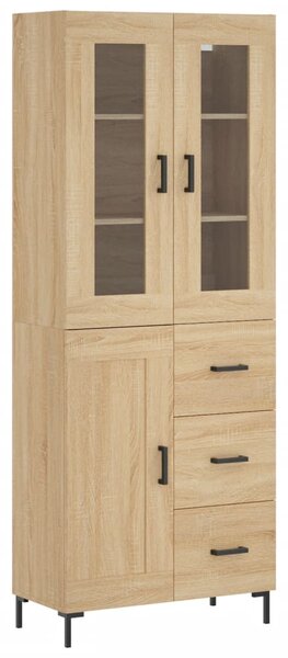 Skříň highboard dub sonoma 69,5 x 34 x 180 cm kompozitní dřevo 3198660