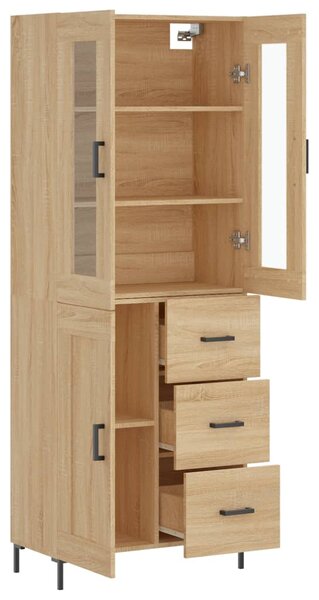 Skříň highboard dub sonoma 69,5 x 34 x 180 cm kompozitní dřevo 3198660