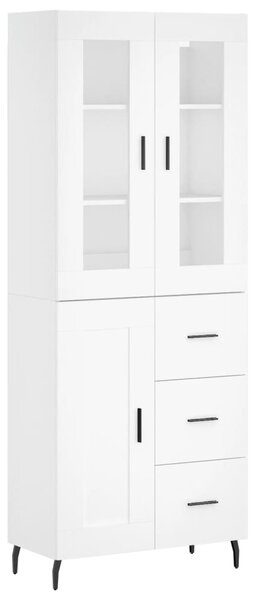 Skříň highboard bílá 69,5 x 34 x 180 cm kompozitní dřevo 3198673