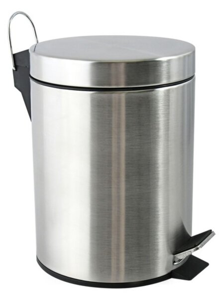 MSV pedálový odpadkový koš, kartáčovaná nerez ocel, 5 L