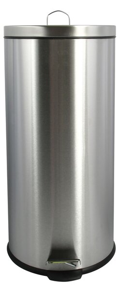 MSV pedálový odpadkový koš, kartáčovaná nerez ocel, 30 L
