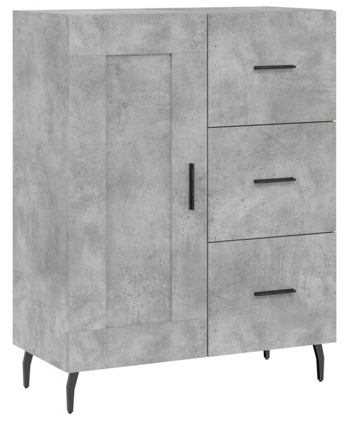 Skříň highboard betonově šedá 69,5x34x180 cm kompozitní dřevo 3198677