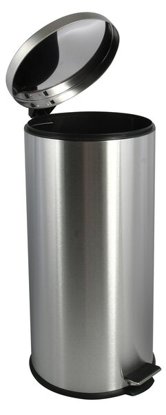 MSV pedálový odpadkový koš, kartáčovaná nerez ocel, 30 L