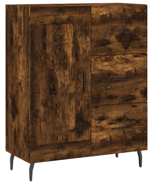 Skříň highboard kouřový dub 69,5 x 34 x 180 cm kompozitní dřevo 3198678