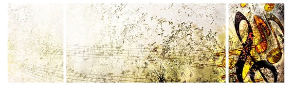 Obraz - Síla hudby (170x50 cm)