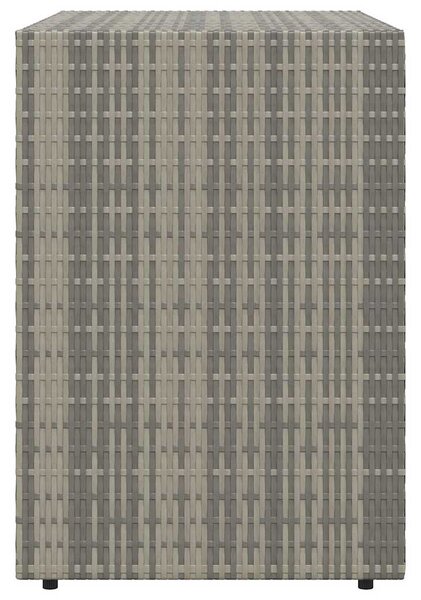 Zahradní úložná skříň šedá 100 x 55,5 x 80 cm polyratan 319869