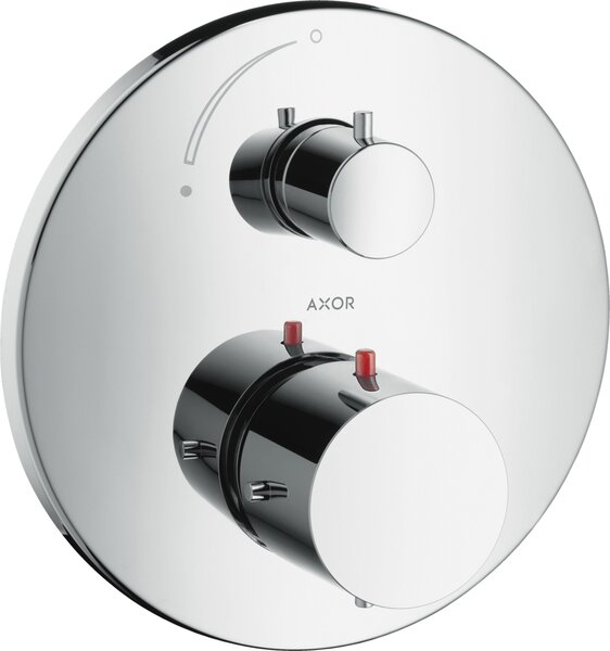 AXOR Starck Termostat s podomítkovou instalací a s uzavíracím ventilem, chrom 10700000