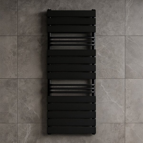 BPS-koupelny Koupelnový radiátor FUEGO BL 50x128 cm, černý