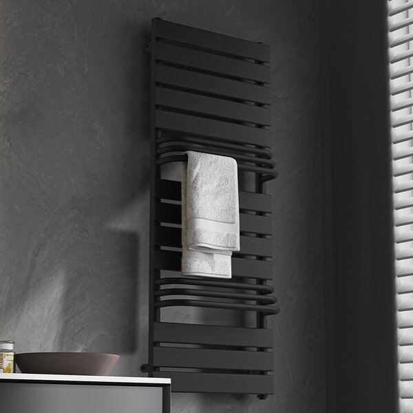 BPS-koupelny Koupelnový radiátor FUEGO BL 50x128 cm, černý