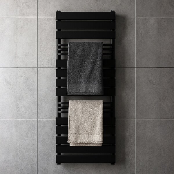 BPS-koupelny Koupelnový radiátor FUEGO BL 50x128 cm, černý