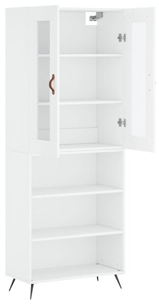 Skříň highboard bílá 69,5 x 34 x 180 cm kompozitní dřevo 3198697