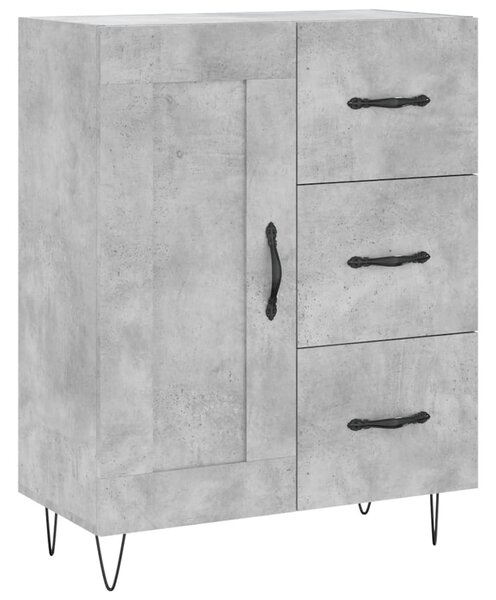 Skříň highboard betonově šedá 69,5x34x180 cm kompozitní dřevo 3198693