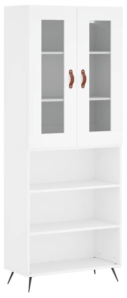 Skříň highboard bílá 69,5 x 34 x 180 cm kompozitní dřevo 3198697